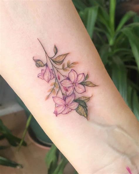 tattoo jazmin flor|Jasmine Flower Tattoo Ideas Celebrating Delicate Beauty